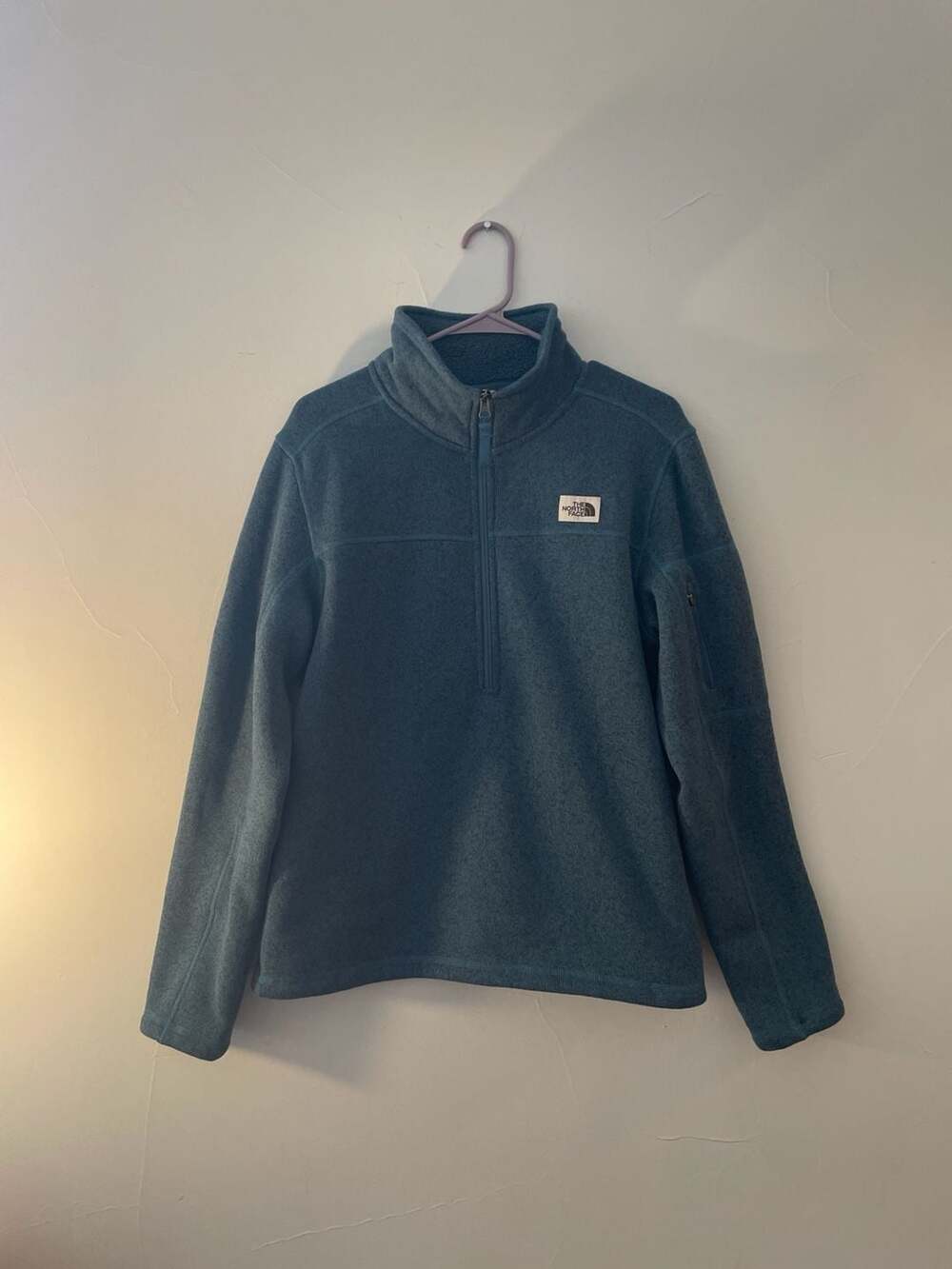 The North Face Men's Gordon Lyons 1/4 Zip Fleece Sweater Blue Size S